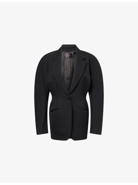 MUGLER Hourglass Tailored Wool Jacket