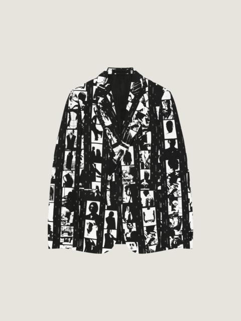 Givenchy FITTED JACKET IN COTTON WITH PHOTOGRAPHIC NEGATIVE