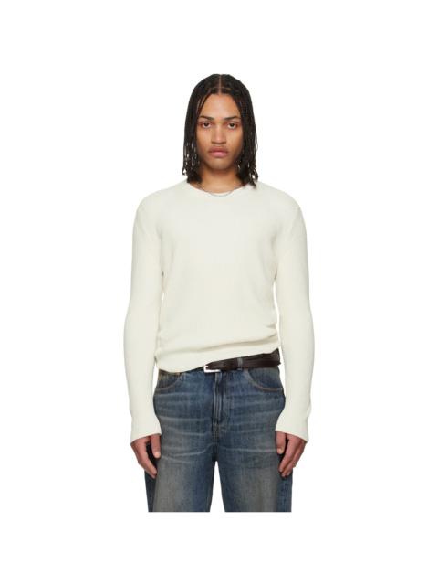 Our Legacy Off-White Compact Roundneck Sweater
