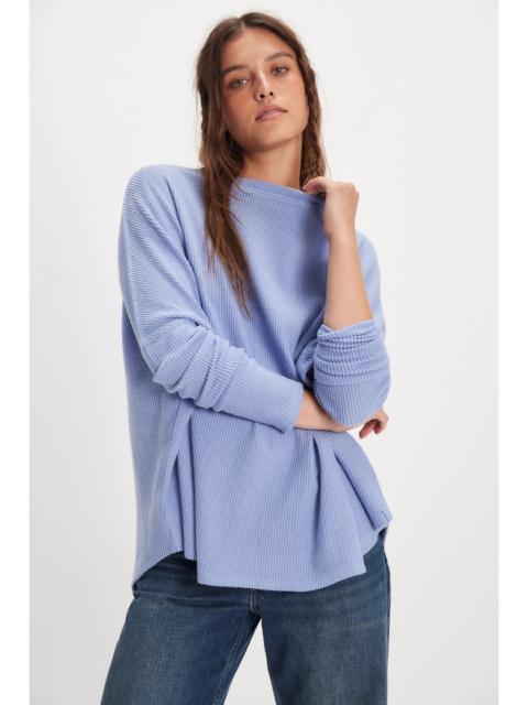 FREE PEOPLE We The Free Latte Blues Solid Thermal