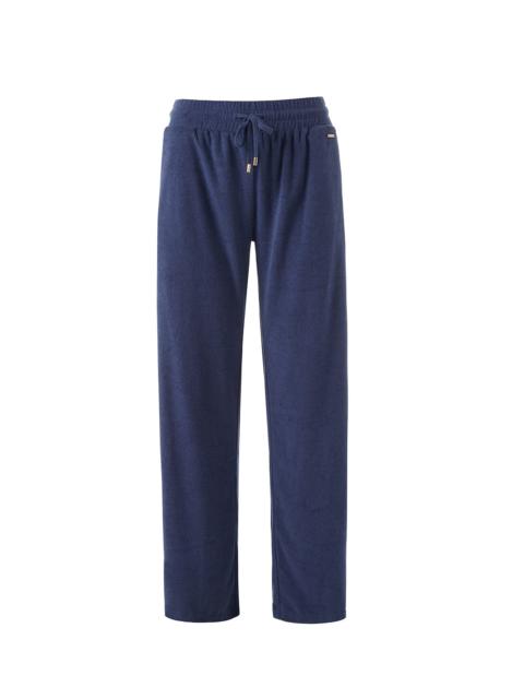 MELISSA ODABASH BETTY NAVY TROUSERS