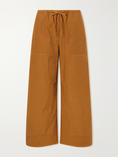 LESET Kyoto Cotton Wide-leg Pants