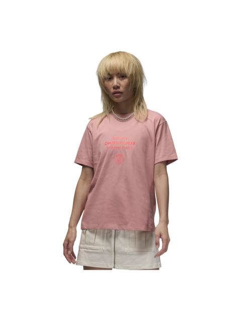 Jordan (WMNS) 에어 요르단 파리 Saint-Germain T-Shirt Asia Sizing 'Rust Pink' FV7749-612