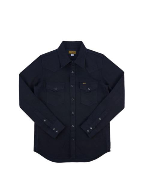 Iron Heart IHSH-396-BLK 13.5oz Denim Western Shirt Black