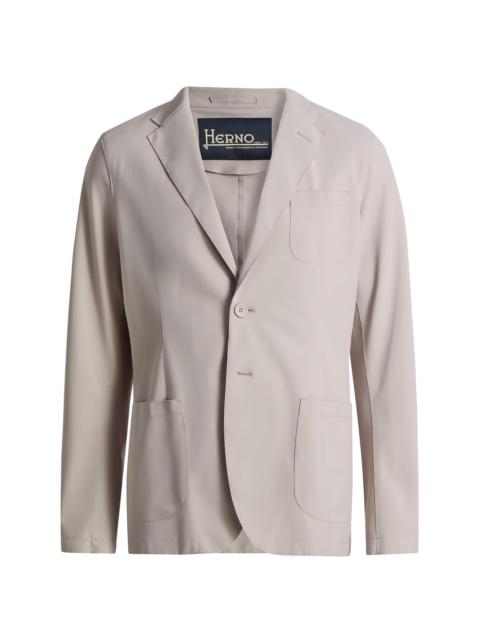 Herno Men's Lightweight Stretch-Nylon Blazer - Beige