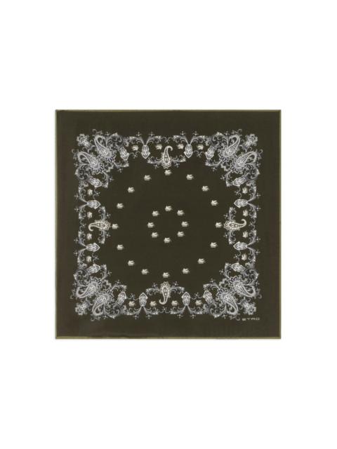 Etro floral paisley scarf