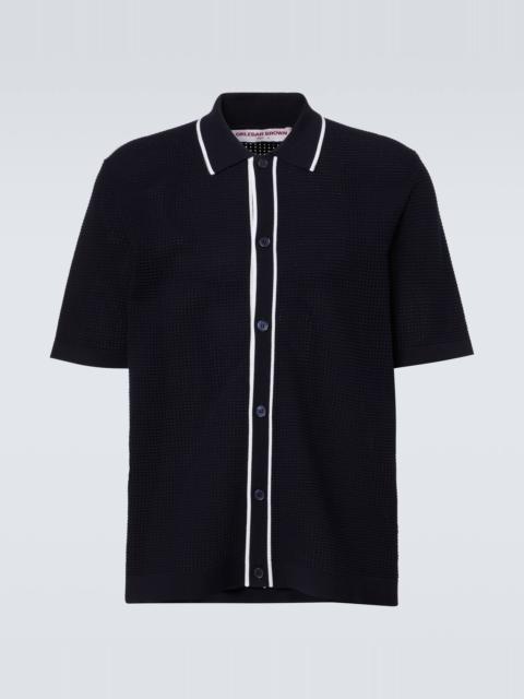 ORLEBAR BROWN Roddy waffle-knit bowling shirt
