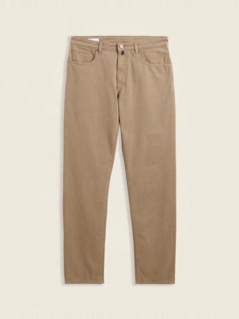 SLOWEAR Regular fit cotton and cashmere fivepocket trousers
