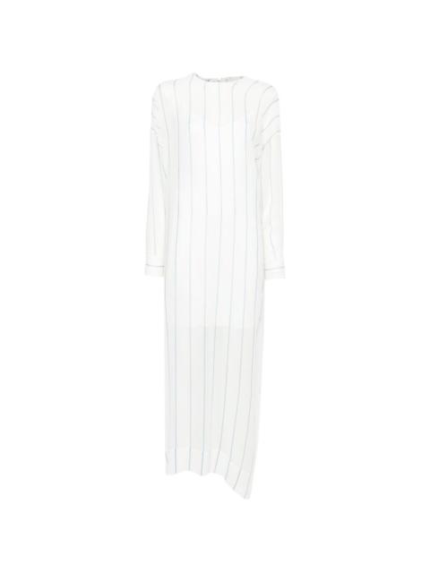 BONDI BORN® striped long-sleeved midi dress