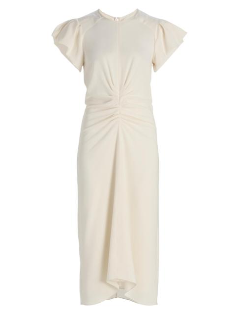 Isabel Marant Women's Terena Cinched Midi-Dress - Ecru