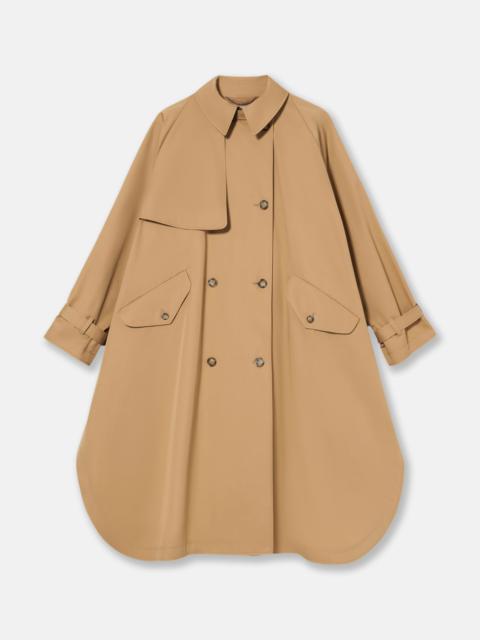 Stella McCartney Pointed Collar A-Line Trench Coat
