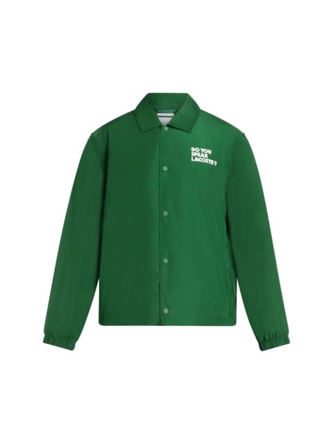 LACOSTE Coach logo-print jacket