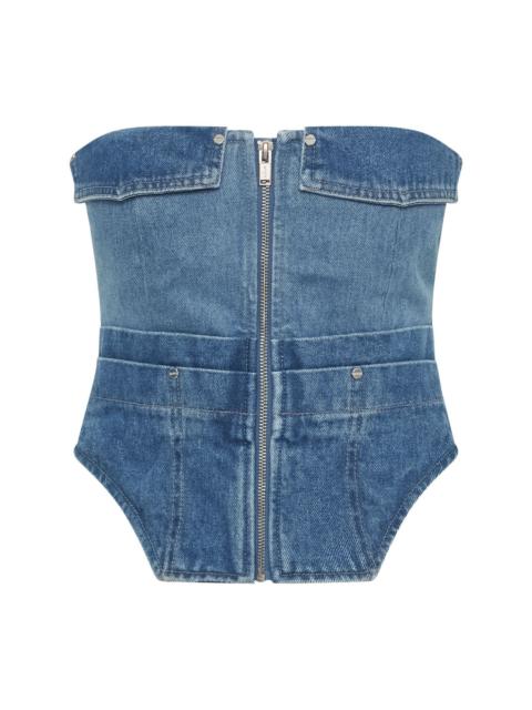 Dion Lee Workwear denim corset top