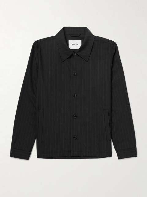 NN07 Zander 10037 Pinstriped Recycled Woven Jacket