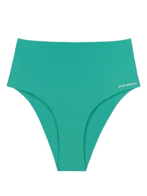 Sporty & Rich Jane logo-print bikini bottoms