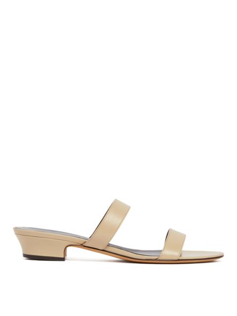 The Row Beige Double Strap Sandals