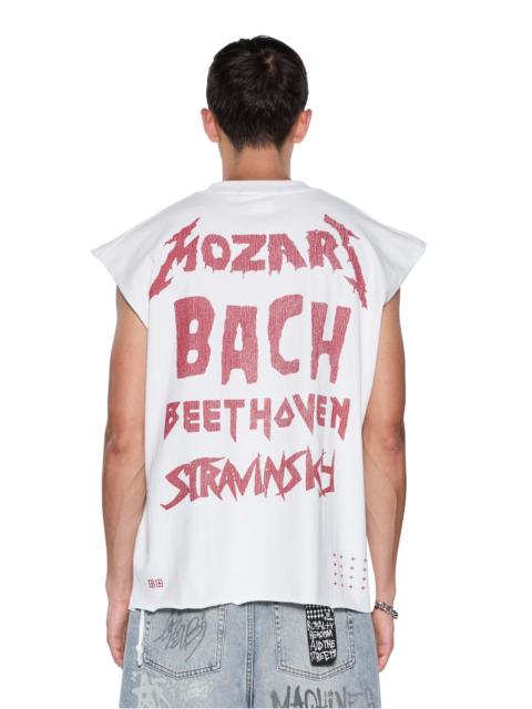 Ksubi LINE UP EKCESS CUT OFF TEE WHITE/RED