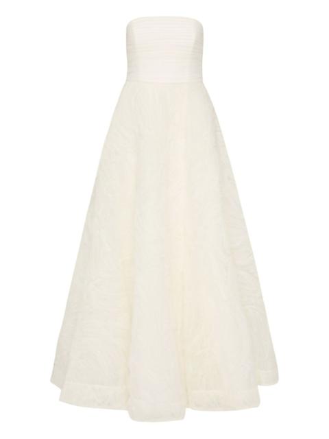 REBECCA VALLANCE Willow strapless textured bridal gown