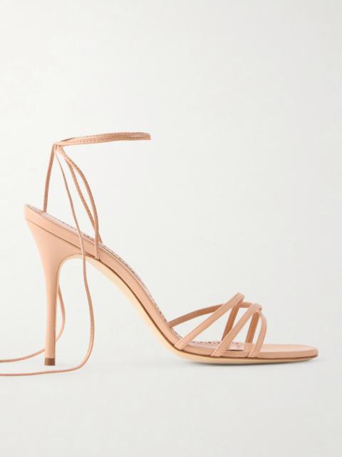Manolo Blahnik Leva 105 Leather Sandals