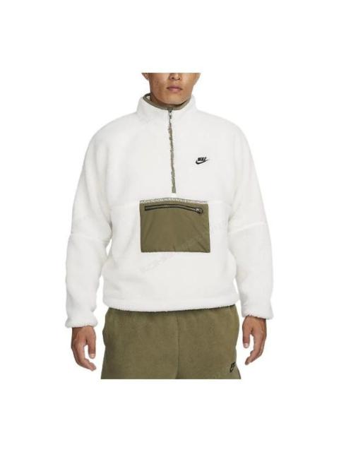 Nike Nike Club Winter half-zip fleece jacket 'White olive' DQ4881-133