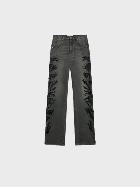 Blumarine STRAIGHT-LEG JEANS WITH EMBROIDERY