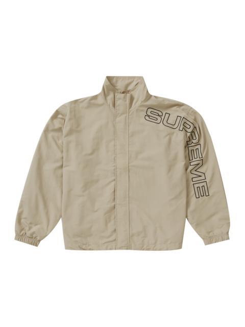 Supreme Supreme Spellout Embroidered Track Jacket Sand