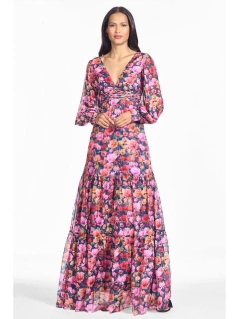 SACHIN & BABI KARA GOWN - PRISMATIC POPPIES