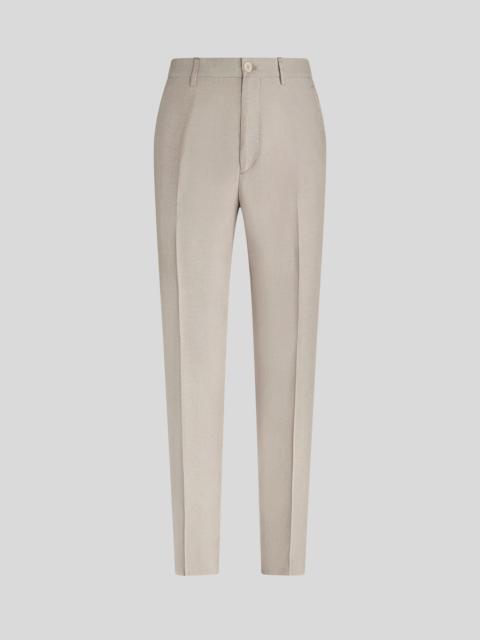 LINEN TROUSERS WITH TUCKS