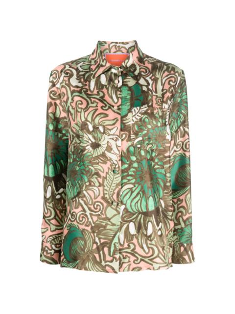 La DoubleJ Boy floral-print silk shirt