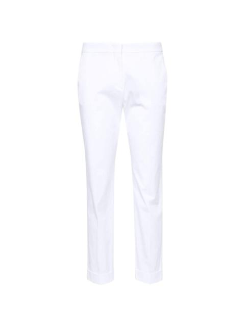 mid-rise cropped slim trousers
