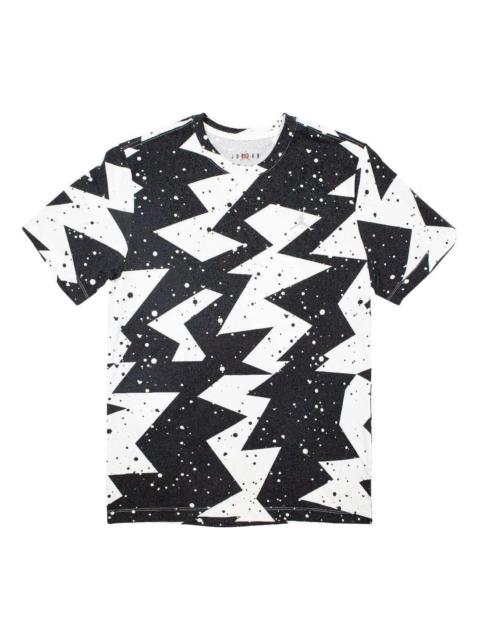 Jordan Air Jordan Printed Poolside Crew T-Shirt 'Black White' CJ6215-010