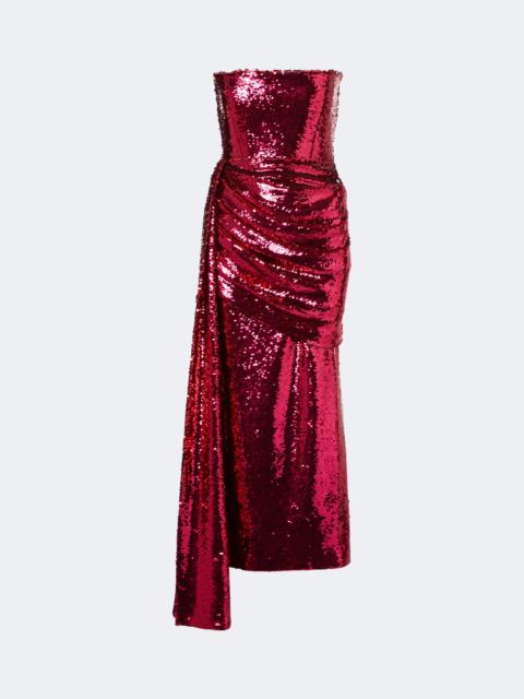 ALEX PERRY Sequined bustier dress