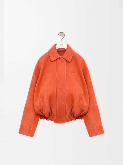 Loewe Drawstring jacket in suede lambskin