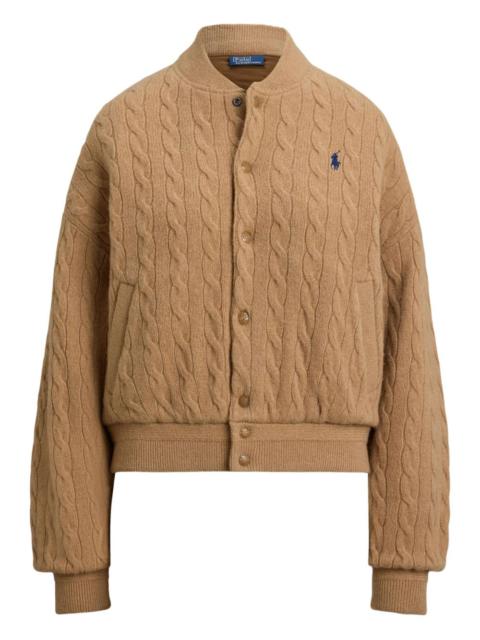 Polo Ralph Lauren cable-knit bomber jacket