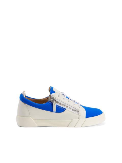 colour-block low-top sneakers