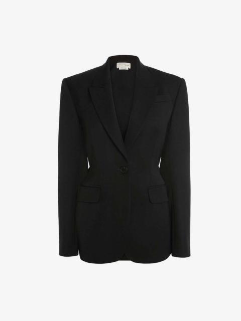 Alexander McQueen Hybrid Mcqueen Graffiti Jacket in Black