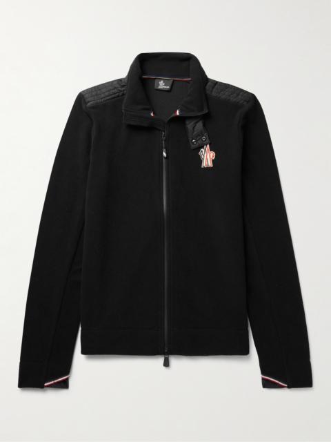 Moncler Grenoble Logo-Appliquéd Fleece Zip-Up Ski Base Layer