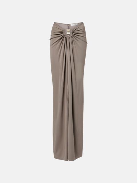 CHRISTOPHER ESBER Bezel Quartz gathered jersey maxi skirt