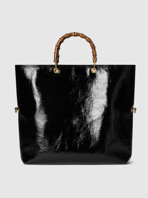 GUCCI Bamboo large reversible tote bag