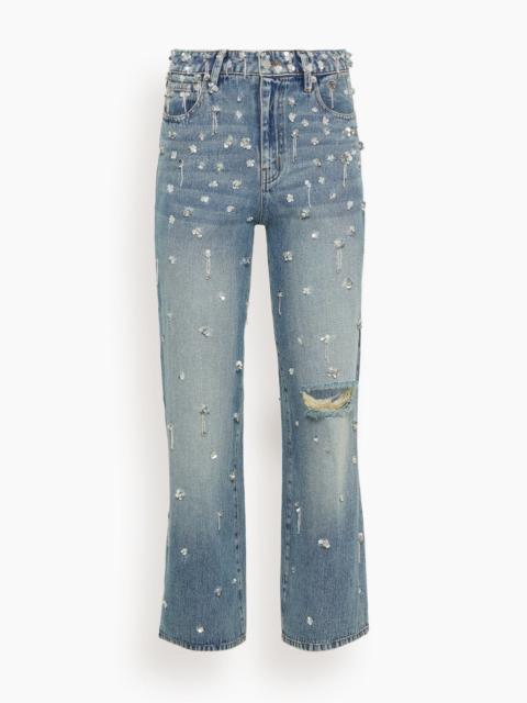SIMKHAI Zealand Embellished Pant in Hollywood