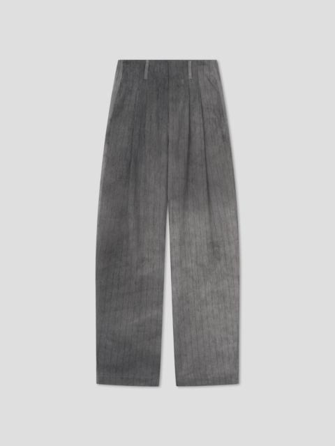 Nanushka Striped Organza Barrel-Leg Pants