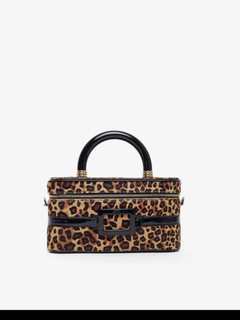 Roger Vivier Belle Vivier vanity leopard mini bag