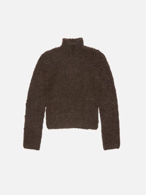 Acne Studios Hand-knit alpaca sweater - Dark brown
