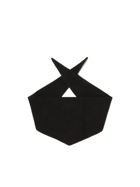 RIER fleece trim scarf