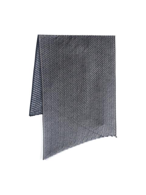 GIORGIO ARMANI plissé-effect scarf