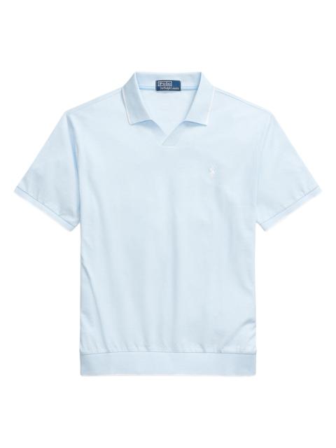 Polo Ralph Lauren Men's Jacquard Mesh Cotton Polo Shirt - Office Blue