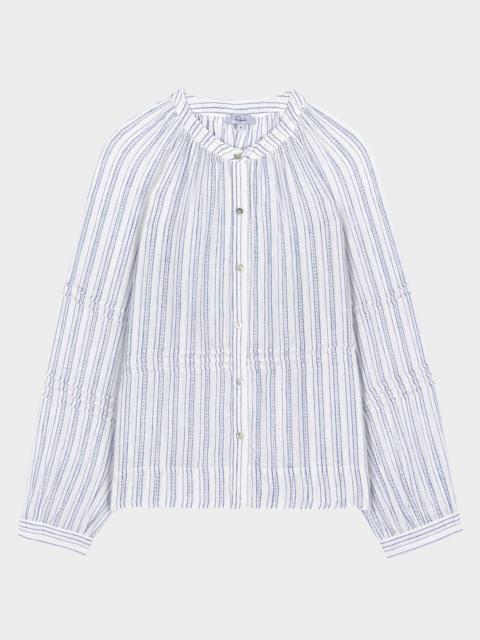 Rails Frances Button-Front Linen Blouse