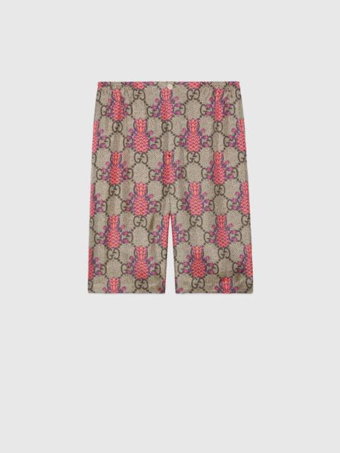 GUCCI Gucci Pineapple GG print shorts