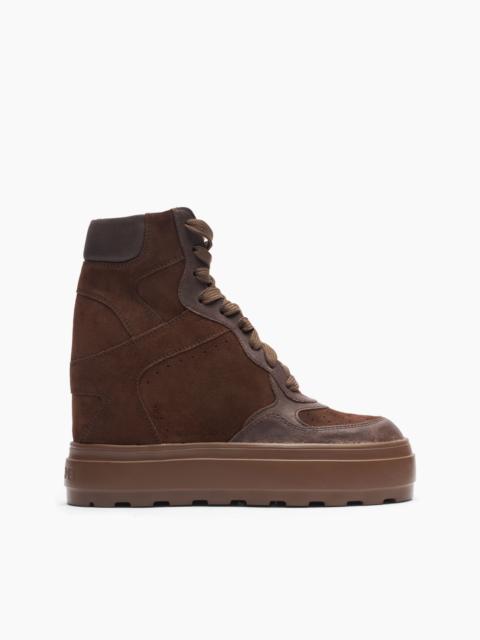 High Top Suede Sneakers