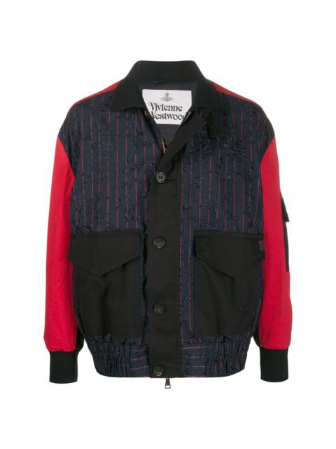 Vivienne Westwood contrast sleeve jacket